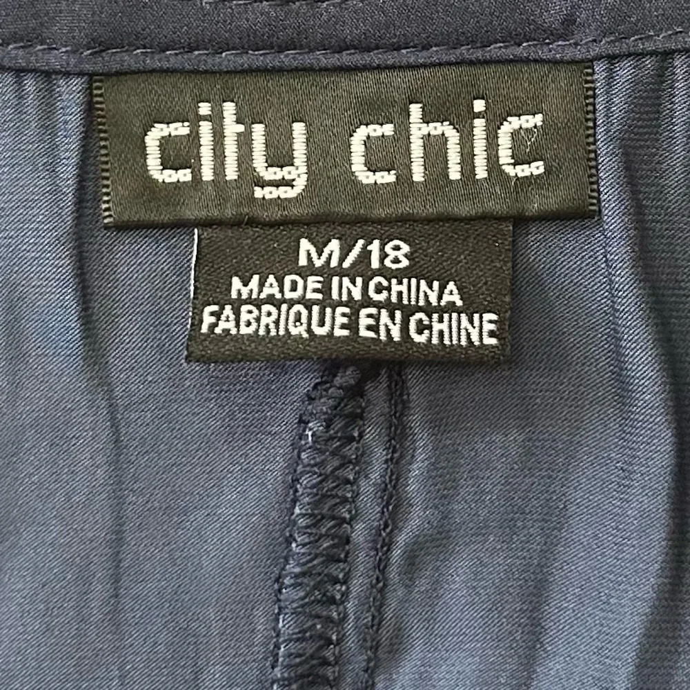 City Chic Navy Lace Back Silky Cami Top, 18/20 - Picture 5 of 7